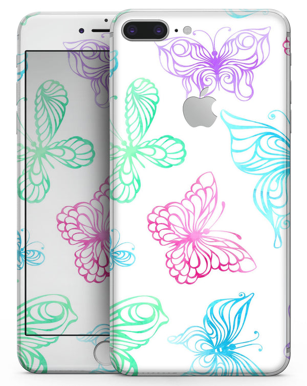 Vivid Vector Butterflies - Skin-kit for the iPhone 8 or 8 Plus