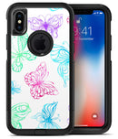Vivid Vector Butterflies - iPhone X OtterBox Case & Skin Kits