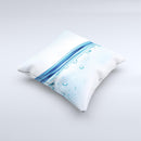 Vivid Water Layers ink-Fuzed Decorative Throw Pillow