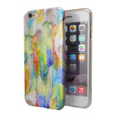 Vivid Watercolor Feather Overlay iPhone 6/6s or 6/6s Plus 2-Piece Hybrid INK-Fuzed Case