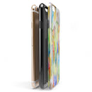 Vivid Watercolor Feather Overlay iPhone 6/6s or 6/6s Plus 2-Piece Hybrid INK-Fuzed Case