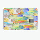 Vivid Watercolor Feather Overlay - Premium Protective Decal Skin-Kit for the Apple Credit Card