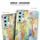 Vivid Watercolor Feather Overlay - Premium Vinyl Skin Decal for Samsung Galaxy S25 Ultra, S24, S23, S22 & All Galaxy S Models