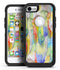 Vivid Watercolor Feather Overlay - iPhone 7 or 7 Plus Commuter Case Skin Kit