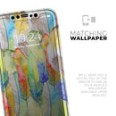Vivid Watercolor Feather Overlay - Vinyl Skin Wrap for iPhone 17 Pro Max, 17 Pro, 17 Air, 17, 16 & All Models — Soft Matte or Ultra Gloss
