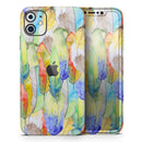 Vivid Watercolor Feather Overlay - Vinyl Skin Wrap for iPhone 17 Pro Max, 17 Pro, 17 Air, 17, 16 & All Models — Soft Matte or Ultra Gloss