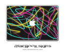 Neon Swirls MacBook Skin