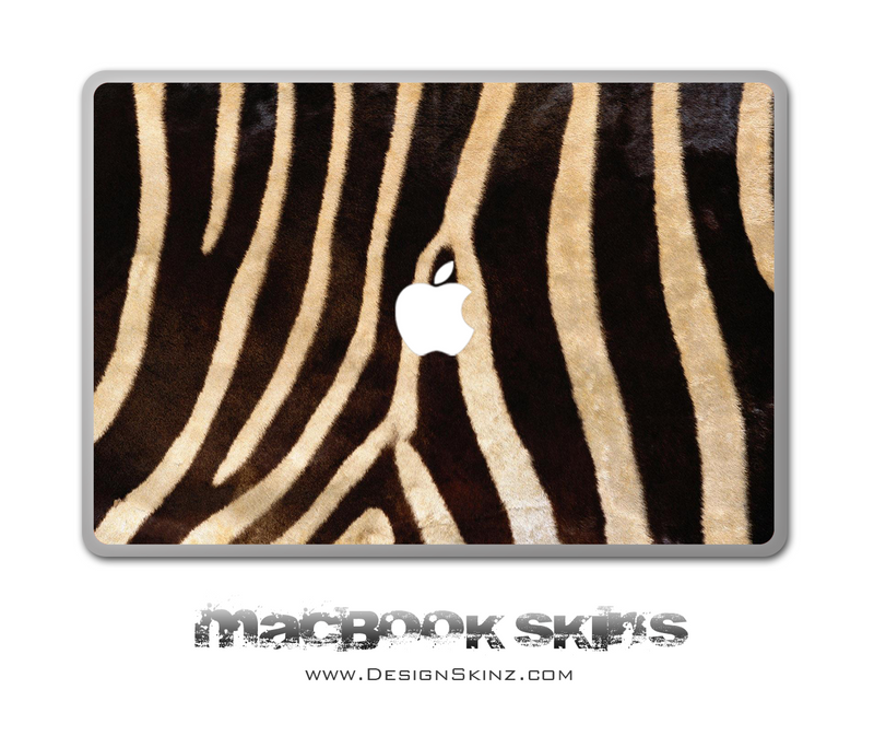 Real Zebra Print MacBook Skin
