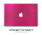 Pink Fabric MacBook Skin