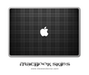 Black Plaid MacBook Skin