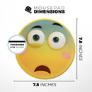 Wahhh Sick Friendly Emoticons// WaterProof Rubber Foam Backed Anti-Slip Mouse Pad for Home Work Office or Gaming Computer Desk