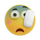 Wahhh Sick Friendly Emoticons// WaterProof Rubber Foam Backed Anti-Slip Mouse Pad for Home Work Office or Gaming Computer Desk
