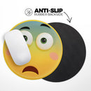Wahhh Sick Friendly Emoticons// WaterProof Rubber Foam Backed Anti-Slip Mouse Pad for Home Work Office or Gaming Computer Desk