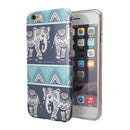Walking Sacred Elephant Pattern iPhone 6/6s or 6/6s Plus 2-Piece Hybrid INK-Fuzed Case