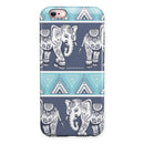 Walking Sacred Elephant Pattern iPhone 6/6s or 6/6s Plus 2-Piece Hybrid INK-Fuzed Case