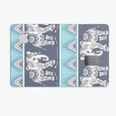 Walking Sacred Elephant Pattern - Premium Protective Decal Skin-Kit for the Apple Credit Card