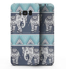 Walking Sacred Elephant Pattern - Samsung Galaxy S8 Full-Body Skin Kit
