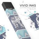 Walking Sacred Elephant Pattern - Premium Decal Protective Skin-Wrap Sticker compatible with the Juul Labs vaping device