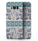 Walking Sacred Elephant Pattern V2 - Samsung Galaxy S8 Full-Body Skin Kit