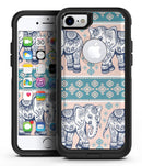 Walking Sacred Elephant Pattern V2 - iPhone 7 or 7 Plus Commuter Case Skin Kit