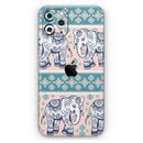 Walking Sacred Elephant Pattern V2 - Protective Skin Wrap & Decal – Compatible with iPhone SE to iPhone 17 Pro Max (All Models)