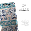 Walking Sacred Elephant Pattern V2 - Protective Skin Wrap & Decal – Compatible with iPhone SE to iPhone 17 Pro Max (All Models)