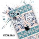 Walking Sacred Elephant Pattern V2 - Protective Skin Wrap & Decal – Compatible with iPhone SE to iPhone 17 Pro Max (All Models)