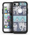 Walking Sacred Elephant Pattern - iPhone 7 or 7 Plus Commuter Case Skin Kit