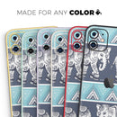 Walking Sacred Elephant Pattern - Protective Skin Wrap & Decal – Compatible with iPhone SE to iPhone 17 Pro Max (All Models)