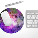Warped Neon Color-Splosion// WaterProof Rubber Foam Backed Anti-Slip Mouse Pad for Home Work Office or Gaming Computer Desk