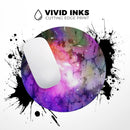Warped Neon Color-Splosion// WaterProof Rubber Foam Backed Anti-Slip Mouse Pad for Home Work Office or Gaming Computer Desk