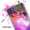 Warped Neon Color-Splosion - Premium Vinyl Skin Decal for Samsung Galaxy S25 Ultra, S24, S23, S22 & All Galaxy S Models