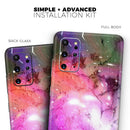 Warped Neon Color-Splosion - Premium Vinyl Skin Decal for Samsung Galaxy S25 Ultra, S24, S23, S22 & All Galaxy S Models