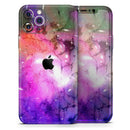 Warped Neon Color-Splosion - Vinyl Skin Wrap for iPhone 17 Pro Max, 17 Pro, 17 Air, 17, 16 & All Models — Soft Matte or Ultra Gloss