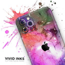 Warped Neon Color-Splosion - Vinyl Skin Wrap for iPhone 17 Pro Max, 17 Pro, 17 Air, 17, 16 & All Models — Soft Matte or Ultra Gloss