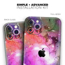 Warped Neon Color-Splosion - Vinyl Skin Wrap for iPhone 17 Pro Max, 17 Pro, 17 Air, 17, 16 & All Models — Soft Matte or Ultra Gloss