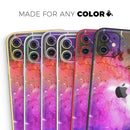 Warped Neon Color-Splosion - Vinyl Skin Wrap for iPhone 17 Pro Max, 17 Pro, 17 Air, 17, 16 & All Models — Soft Matte or Ultra Gloss
