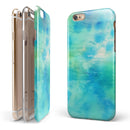 Washed 08242 Absorbed Watercolor Texture iPhone 6/6s or 6/6s Plus 2-Piece Hybrid INK-Fuzed Case
