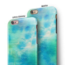 Washed 08242 Absorbed Watercolor Texture iPhone 6/6s or 6/6s Plus 2-Piece Hybrid INK-Fuzed Case