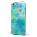 Washed 08242 Absorbed Watercolor Texture iPhone 6/6s or 6/6s Plus 2-Piece Hybrid INK-Fuzed Case