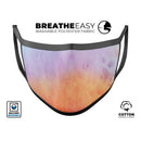 Washed 42 Absorbed Watercolor Texture - Made in USA Mouth Cover Unisex Anti-Dust Cotton Blend Reusable & Washable Face Mask with Adjustable Sizing for Adult or Child