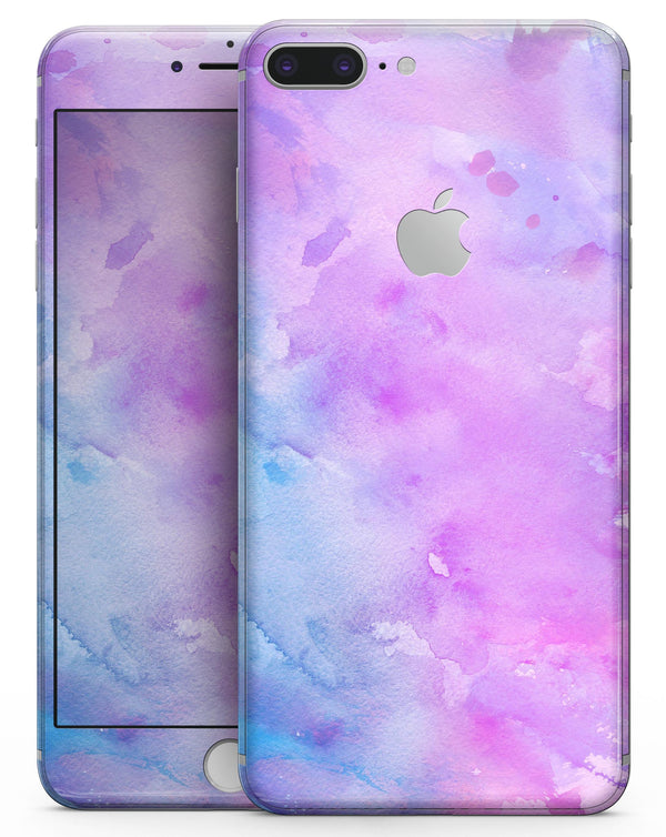 Washed 4322 Absorbed Watercolor Texture - Skin-kit for the iPhone 8 or 8 Plus