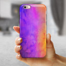 Washed 821 Absorbed Watercolor Texture iPhone 6/6s or 6/6s Plus 2-Piece Hybrid INK-Fuzed Case