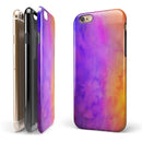 Washed 821 Absorbed Watercolor Texture iPhone 6/6s or 6/6s Plus 2-Piece Hybrid INK-Fuzed Case