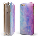 Washed Dyed 2142 Absorbed Watercolor Texture iPhone 6/6s or 6/6s Plus 2-Piece Hybrid INK-Fuzed Case