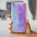 Washed Dyed 2142 Absorbed Watercolor Texture iPhone 6/6s or 6/6s Plus 2-Piece Hybrid INK-Fuzed Case