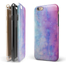 Washed Dyed 2142 Absorbed Watercolor Texture iPhone 6/6s or 6/6s Plus 2-Piece Hybrid INK-Fuzed Case