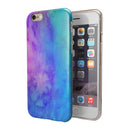 Washed Dyed Absorbed Watercolor Texture iPhone 6/6s or 6/6s Plus 2-Piece Hybrid INK-Fuzed Case
