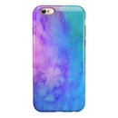 Washed Dyed Absorbed Watercolor Texture iPhone 6/6s or 6/6s Plus 2-Piece Hybrid INK-Fuzed Case