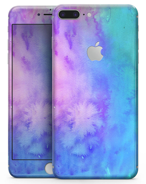 Washed Dyed Absorbed Watercolor Texture - Skin-kit for the iPhone 8 or 8 Plus